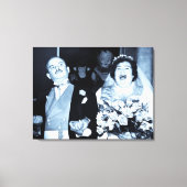  Passen getrouwd zijn net getrouwd Canvas Afdruk (Voorkant)
