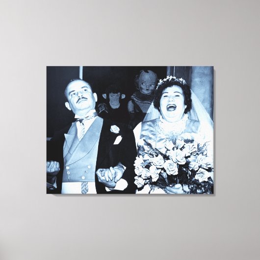  Passen getrouwd zijn net getrouwd Canvas Afdruk (Voorkant)