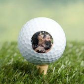 Passen getrouwd Zorg & Liefde Romantische Foto Golfballen (Insitu Shirt)