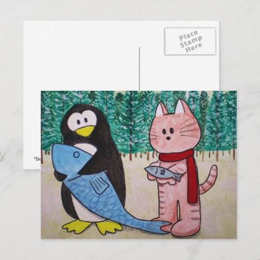 Passen hier Briefkaart "Wil je handel drijven?" (Voorkant / Achterkant)