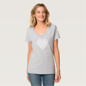 Passen in een hart t-shirt (Voorkant volledig)