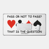 Passen of Niet Passen? Dat Is De Vraag Bridge Bureaumat (Keyboard & Muis)