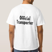 Passen op wieltransporten T-shirt (Achterkant)