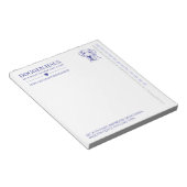 Passend bij het briefhoofd van de Stamp Great Dane Notitieblok (Schuin)