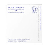 Passend bij het briefhoofd van de Stamp Great Dane Notitieblok (Voorkant)