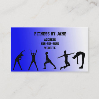 passend blauw visitekaartje