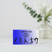 passend blauw visitekaartje (Staand voorkant)