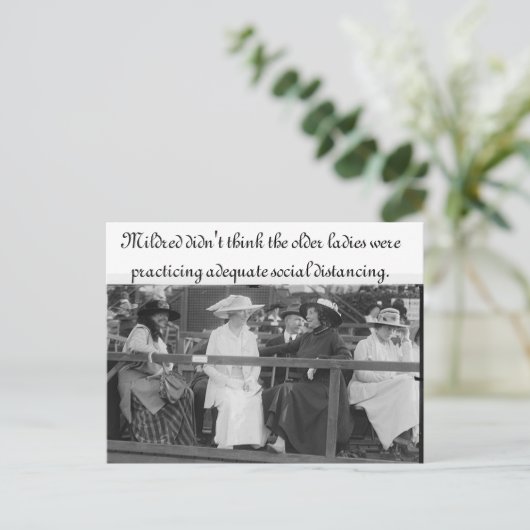 Passend Briefkaart voor sociale vervorming (Staand voorkant)