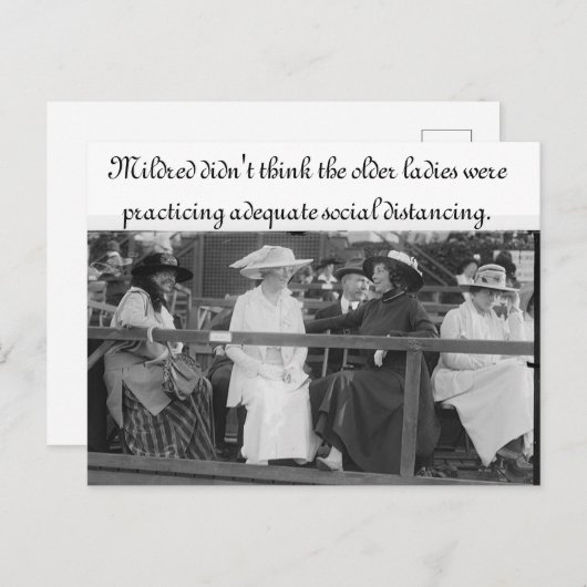 Passend Briefkaart voor sociale vervorming (Voorkant / Achterkant)