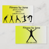 passend geel visitekaartje (Voorkant / Achterkant)