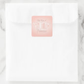 Passend voor een prinses vierkante sticker (Tas)