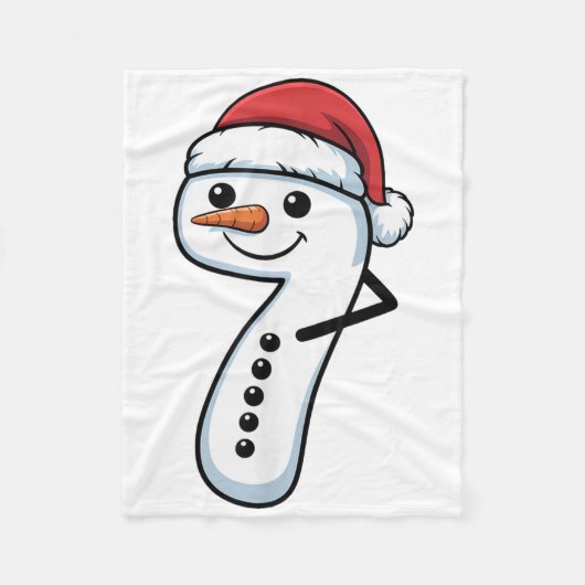 Passende 67 Sneeuwman Koppel Kerst Meme - Nummer Fleece Deken (Voorkant)