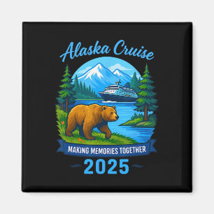 Passende familie- en groeps-Alaskaanse Alaska-crui Magneet