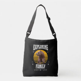 Passende familie vakantie beer avontuur stijl crossbody tas