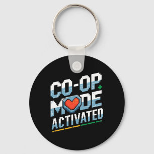 Passende gamer couple retro gaming co-op modus act sleutelhanger