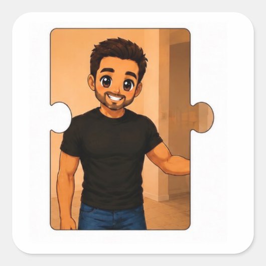 Passende Gezinslegpuzzel Sticker Set (Voorkant)