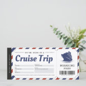 Passende instapkaart met kaartje (Staand voorkant)