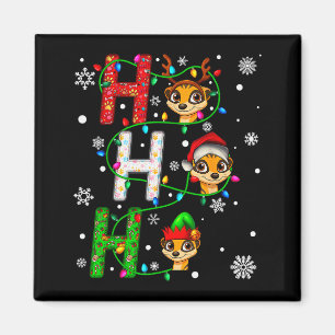 Passende Kerstman Sinterklaas Hoed Ho Ho Ho Meerka Magneet