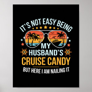 Passende koppels cruise candy echtgenoot en vrouw poster