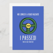 Passende rijtest feestdagenkaart (Voorkant / Achterkant)