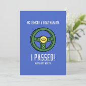 Passende rijtest feestdagenkaart (Staand voorkant)