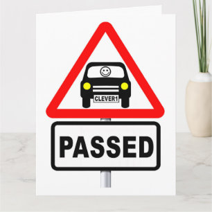 Passende rijtest Road Signage Graphic Card Kaart