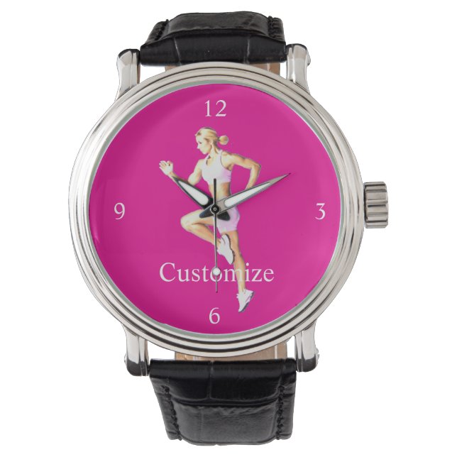 Passende vrouwelijke hardloopster Thunder_Cove Horloge (Voorkant)