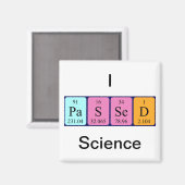 Passende wetenschap periodiek tabel naam magneet (Voorkant / Achterkant)