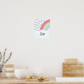 Passende Zuster Regenboog Linker Boog Poster (Keuken)