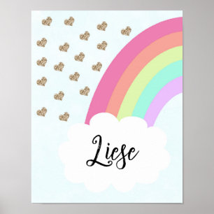 Passende Zuster Regenboog Linker Boog Poster