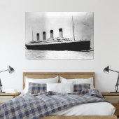 Passenger Liner Steamship RMS Titanic Canvas Afdruk (Insitu (Slaapkamer))