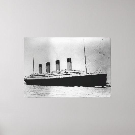 Passenger Liner Steamship RMS Titanic Canvas Afdruk (Voorkant)