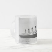 Passenger Liner Steamship RMS Titanic Matglas Koffiemok (Voorkant links)