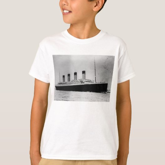 Passenger Liner Steamship RMS Titanic T-shirt (Voorkant)