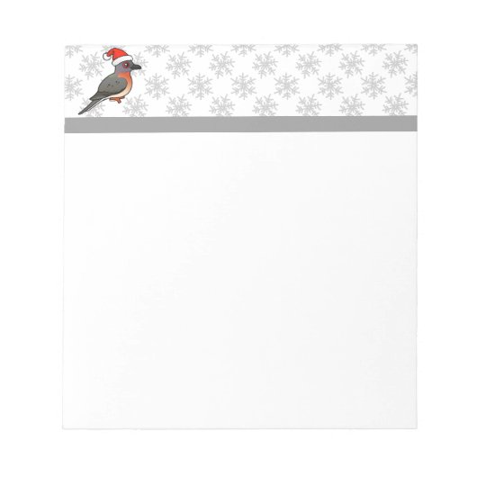 Passenger Pigeon Santa Notitieblok (Voorkant)