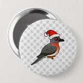 Passenger Pigeon Santa Ronde Button 4,0 Cm (Voorkant /achterkant)