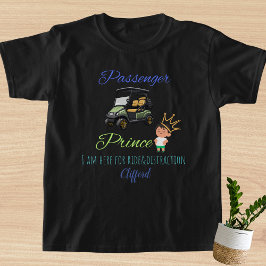 "Passenger Prince" gepersonaliseerd kind boy golf  T-shirt