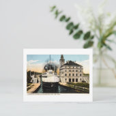 Passenger Steamer Juanita Leaving Weitzel Lock Briefkaart (Staand voorkant)