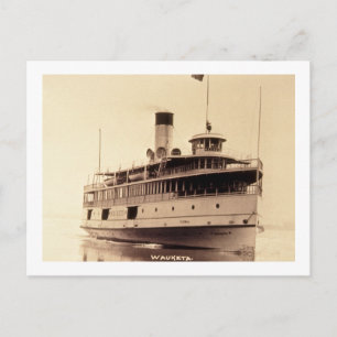 Passenger Steamer Wauketa Briefkaart