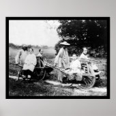 Passenger Wheelbarrows China 1910 Poster (Voorkant)