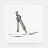 Passercompas Tekengereedschap voor Geometrie Servet (Voorkant)