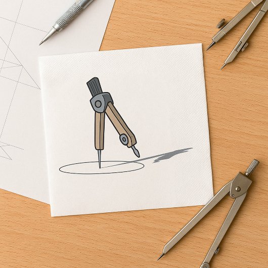 Passercompas Tekengereedschap voor Geometrie Servet