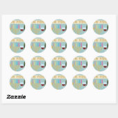 passeren ronde sticker (Vel)