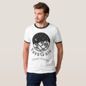 PassGate Travel Altijd White Mannen-Shirt T-shirt (Voorkant volledig)