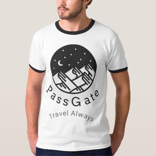 PassGate Travel Altijd White Mannen-Shirt T-shirt (Voorkant)
