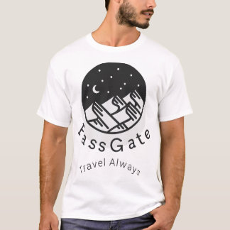 PassGate Travel Altijd White Mannen-Shirt T-shirt