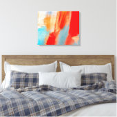 Passie · Abstracte kunst · Waterverf Pastel Brush Canvas Afdruk (Insitu (Slaapkamer))