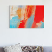 Passie · Abstracte kunst · Waterverf Pastel Brush Canvas Afdruk
