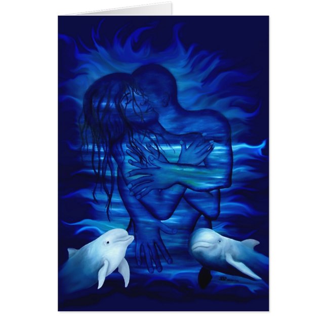 Passie-act - paar met dolfijnpaar (Voorkant)