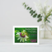 Passie Bloem daar om u te helpen zorgverlener Visitekaartje (Staand voorkant)